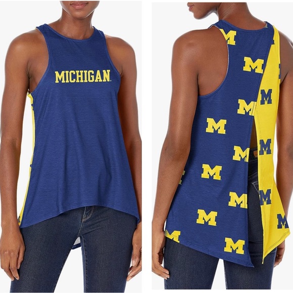 NWT FOCO NCAA College Michigan Wolverines Tie Breaker Tank Top - Picture 1 of 9